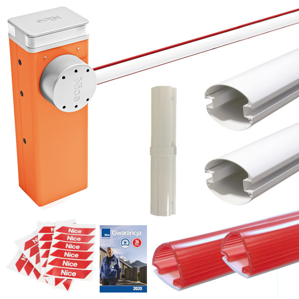 NICE ZESTAW M7BAR do 7 m - Szlaban z ramieniem owalnym 7 m