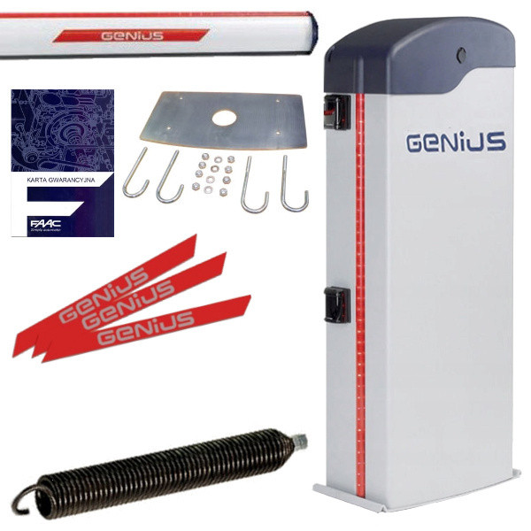 GENIUS RAINBOW 524 C - Kompletny szlaban z ramieniem o dł. 3 m