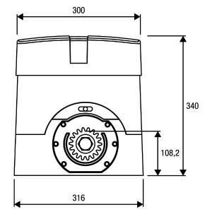BENINCA  BULL15M - Napęd do bram przesuwnych do 1500 kg