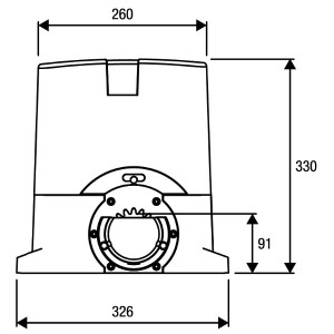 BENINCA BULL6 OM.S - Napęd do bramy przesuwnej do 500 kg