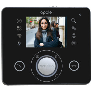 CAME OPALE BLACK - Monitor głośnomówiący 2-żyłowy, czarny