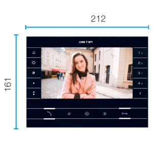 CAME FUTURA X1 BK - monitor głośnomówiący 2-żyłowy, ekran 7" - czarny