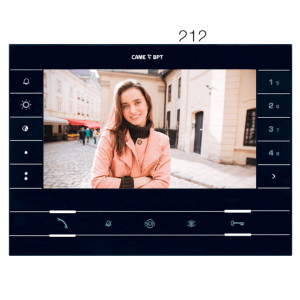 CAME FUTURA X1 BK - monitor głośnomówiący 2-żyłowy, ekran 7" - czarny