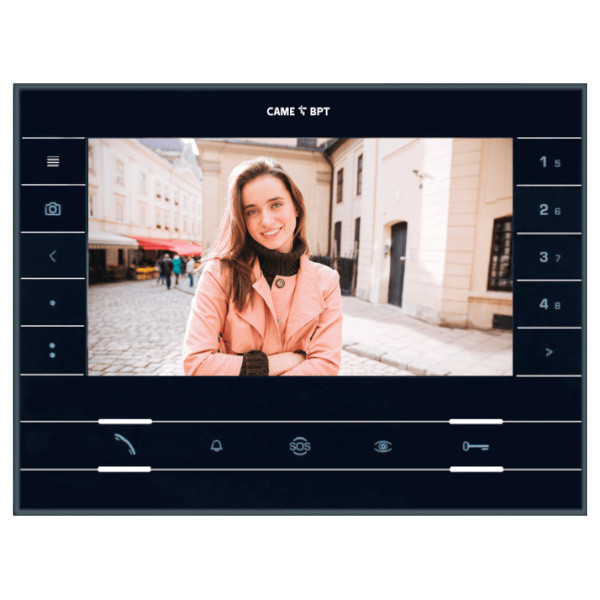 CAME FUTURA X2 BK - monitor głośnomówiący 2-żyłowy x2  - czarny