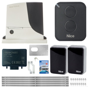 NICE ROBUS 600 - Zestaw do bramy przesuwnej do 600 kg + Listwa