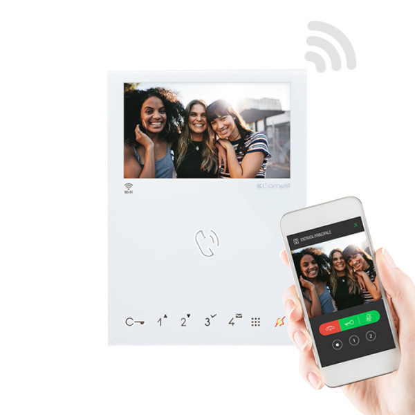COMELIT 6741W - Monitor 7" WiFi z serii MINI , kolorowy, bezsłuchawkowy