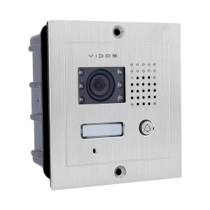 VIDOS S601 - Stacja bramowa z kamerą, podtynkowa, jednolokatorska