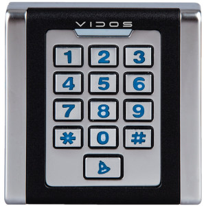 VIDOS ZS43 - Zamek szyfrowy, wandaloodporna, metalowa obudowa, RFID