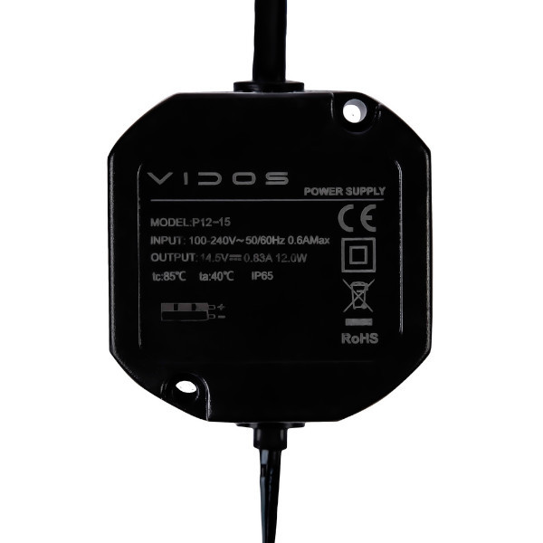 VIDOS P12/15 - Zasilacz impulsowy, dopuszkowy