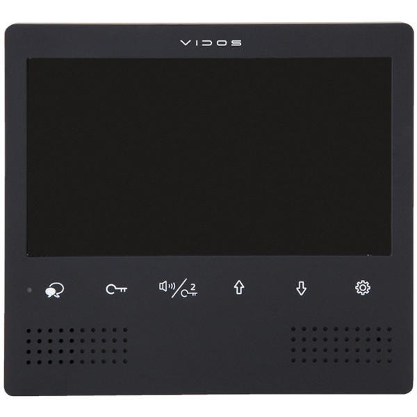 VIDOS M1023B-2 - Monitor głośnomówiący, ekran 7" kolor czarny
