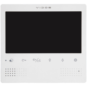 VIDOS M1023W-2 - Monitor głośnomówiący, ekran 7" kolor biały