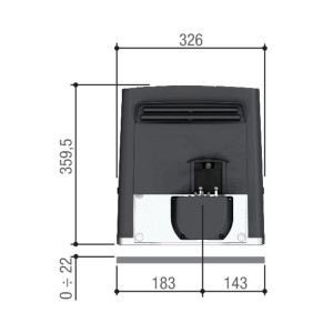 CAME BKS22AGS - Napęd do bramy przesuwnej do 2200 kg 230 V