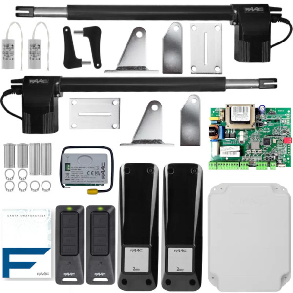 FAAC 414 ALFA - Zestaw do bramy dwuskrzydłowej do 8 m