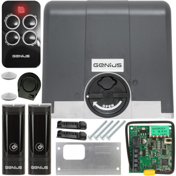 GENIUS BLIZZARD 900 - Zestaw STARTOWY do bramy przesuwnej do 900 kg