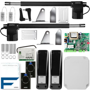 FAAC 414 LONG - Zestaw na SLH do bram skrzydłowych do 10 m 2 piloty