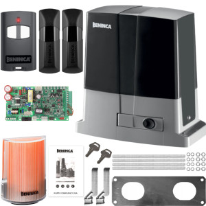 BENINCA KBULL424SW - Zestaw z lampą do bramy przesuwnej do 400 kg