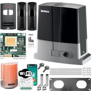 BENINCA BULL6 - Zestaw z lampą i WiFi do bramy przesuwnej do 600 kg