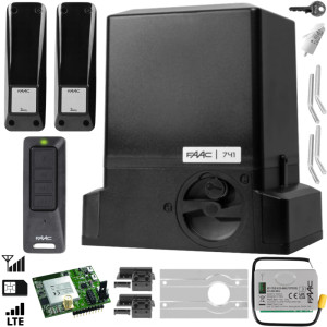 FAAC DELTA 3 SMART 741C GSM - Zestaw do bramy przesuwnej do 900 kg