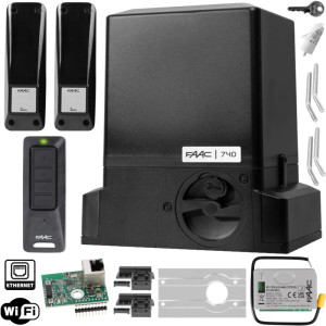 FAAC DELTA 2 SMART 740C LAN - Zestaw do bramy przesuwnej do 500 kg