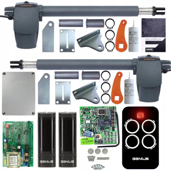 GENIUS G-BAT 400 - Zestaw do bram dwuskrzydłowych do 8 m