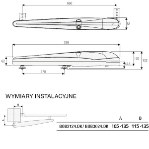 BENINCA KBOB3024DK.P BOB 3024 DK - Zestaw automatyki 24 V do bramy 6m